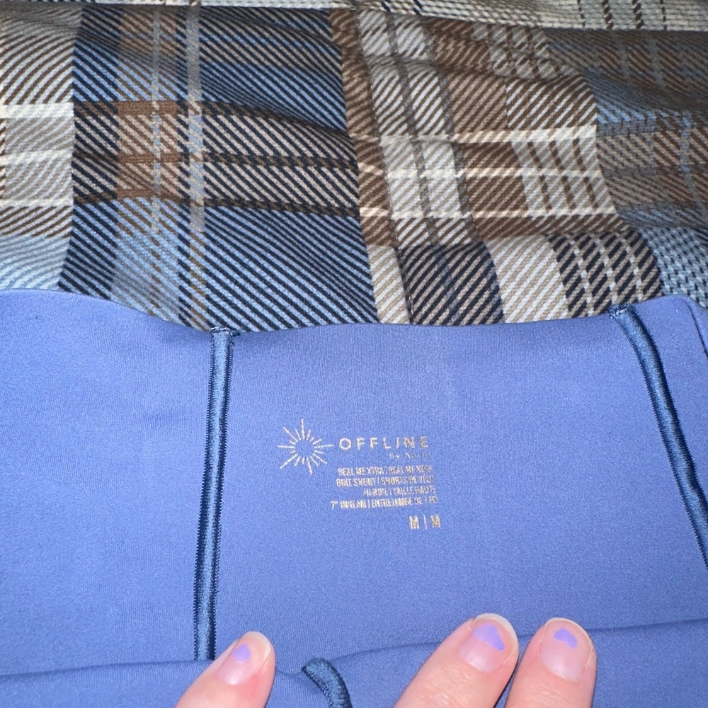 Aerie Blue Bike Shorts